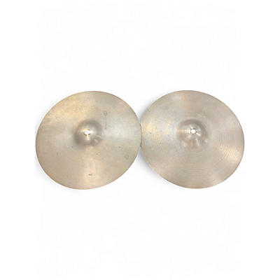 Vintage 1960s Zildjian 14in Made in USA Hi-Hat Pair Cymbal