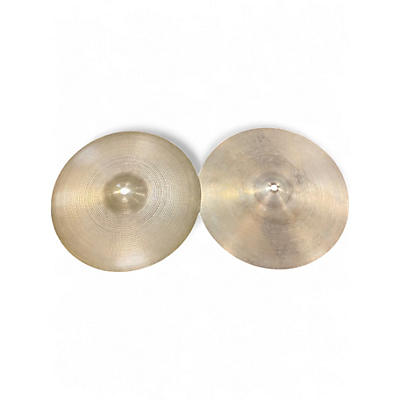 Vintage 1960s Zildjian 14in Made in USA Hi-Hat Pair  Cymbal