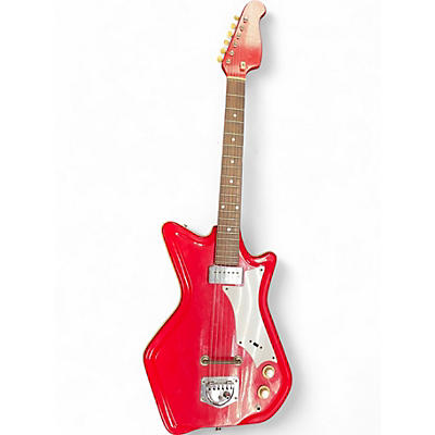 Vintage 1961 Airline Res-o-Glass Red Solid Body Electric Guitar