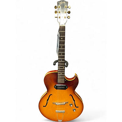 Vintage 1961 Gibson 1961 ES125 2 Tone Sunburst Hollow Body Electric Guitar