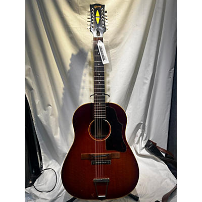 Gibson Vintage 1961 Gibson B45-12 Vintage Sunburst 12 String Acoustic Guitar