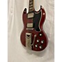 Vintage Gibson Vintage 1961 Gibson SG W/ Sideways Vibrola Cherry Solid Body Electric Guitar Cherry