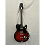 Vintage 1961 Harmony VibraJet Crimson Red Burst Hollow Body Electric Guitar Crimson Red Burst