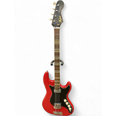 Vintage 1961 Hofner 185 Artist Wine Red Electric Bass Guitar