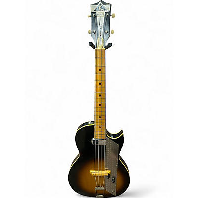 Vintage 1961 Kay VALUE LEADER 2 Color Sunburst Electric Bass Guitar