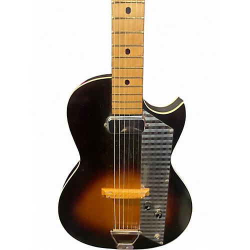 Vintage 1961 Old Craftsman Kay K-1961 2 Color Sunburst Acoustic Electric Guitar 2 Color Sunburst