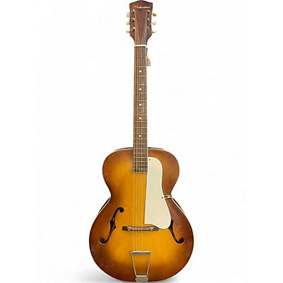 Vintage 1961 Silvertone ACOUSTIC GUITAR Vintage Sunburst Acoustic Guitar