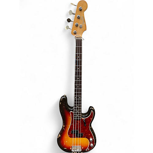 Vintage 1962 Fender 1962 FENDER PRECISION 2 Color Sunburst Electric Bass Guitar 2 Color Sunburst