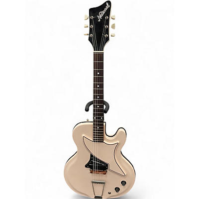 Vintage 1962 National Studio 66 Antique White Hollow Body Electric Guitar