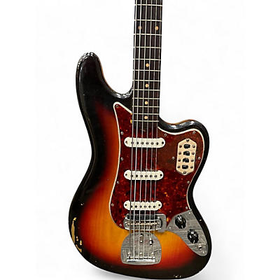 Vintage 1963 Fender Bass VI 3 Tone Sunburst Electric Bass Guitar