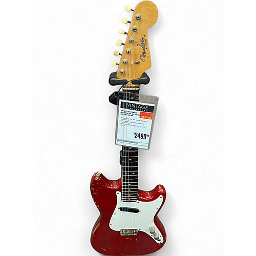 Vintage 1963 Fender MUSICMASTER Red Solid Body Electric Guitar Red