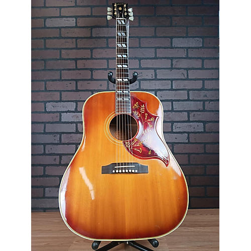 Gibson Vintage 1963 Gibson Hummingbird Vintage Sunburst Acoustic Electric Guitar Vintage Sunburst