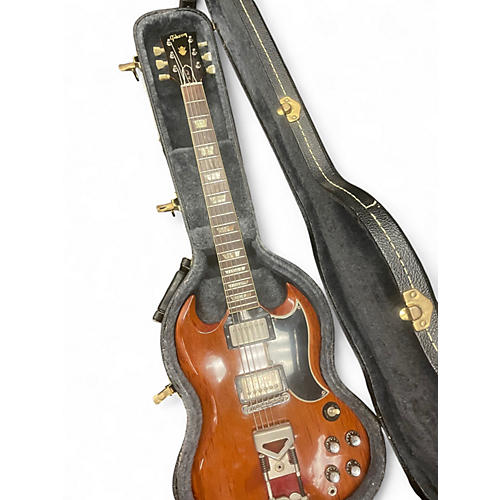 Vintage 1963 Gibson Les Paul SG Standard Cherry Solid Body Electric Guitar Cherry