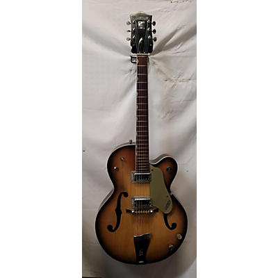 Gretsch Guitars Vintage 1963 Gretsch Guitars 6117 Sunburst Hollow Body Electric Guitar