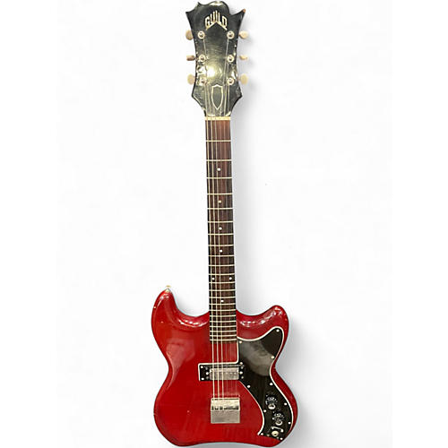Vintage 1963 Guild S-50 JETSTAR Red Solid Body Electric Guitar Red