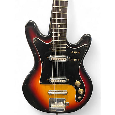 Vintage 1963 Heit DELUXE 2 Color Sunburst Solid Body Electric Guitar