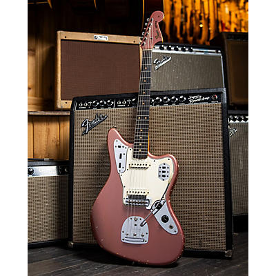 Fender Vintage 1964 Fender Jaguar Burgundy Mist Solid Body Electric Guitar