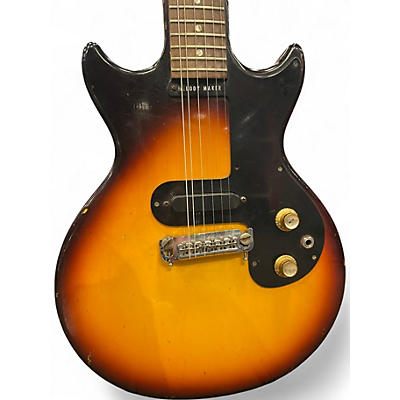 Vintage 1964 Gibson MELODY MAKER  2 Tone Sunburst Solid Body Electric Guitar