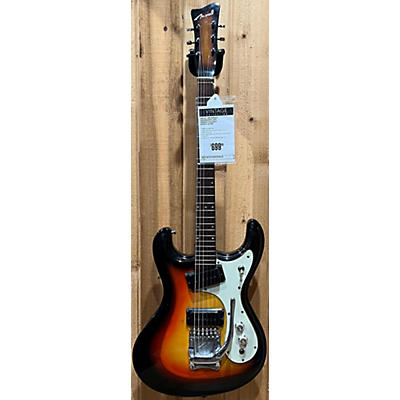 Vintage 1964 MORALES XENON MOSRITE COPY Sunburst Solid Body Electric Guitar