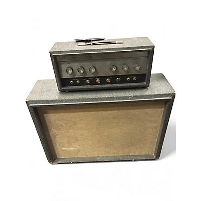 Vintage 1964 Silvertone 1483 Head & Cab Tube Guitar Combo Amp