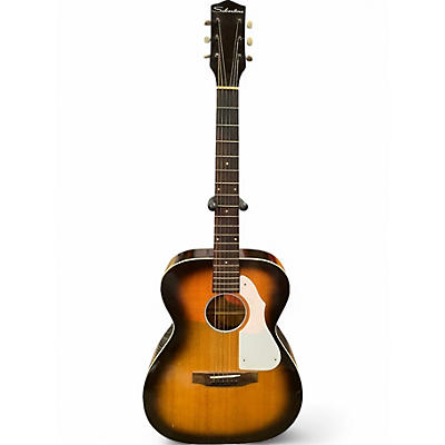 Vintage 1964 Silvertone 621 1964 2 Tone Sunburst Acoustic Guitar
