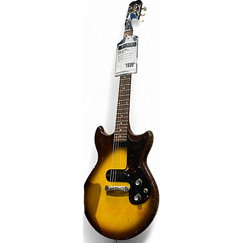 Vintage 1965 Epiphone Olympic 2 Tone Sunburst Solid Body Electric Guitar 2 Tone Sunburst