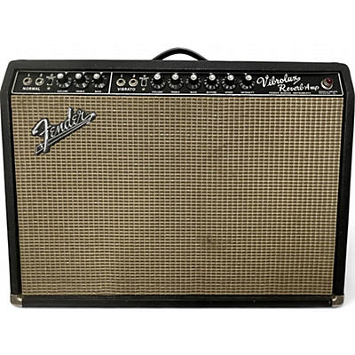 Vintage 1965 Fender Custom Vibrolux Reverb Tube Guitar Combo Amp