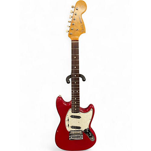 Vintage 1965 Fender Mustang Red Solid Body Electric Guitar Red