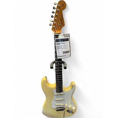 Vintage 1965 Fender Stratocaster Olympic White Solid Body Electric Guitar