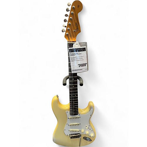 Vintage 1965 Fender Stratocaster Olympic White Solid Body Electric Guitar Olympic White