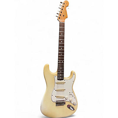 Vintage 1965 Fender Stratocaster Olympic White Solid Body Electric Guitar
