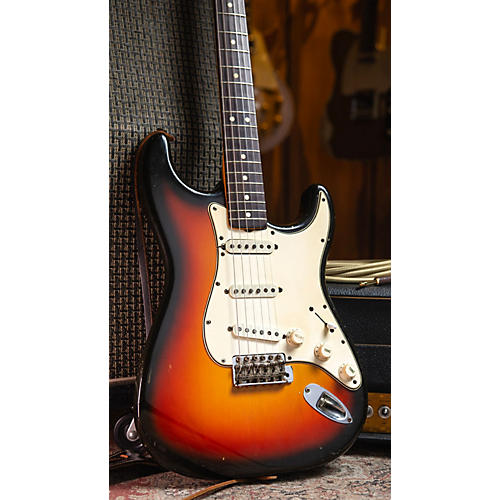 Fender Vintage 1965 Fender Stratocaster Sunburst Solid Body Electric Guitar Sunburst