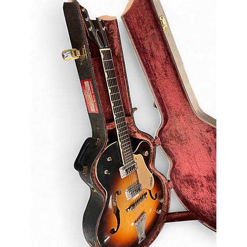 Vintage 1965 Gretsch Guitars 6117 DOUBLE ANNIVERSARY 3 Color Sunburst Hollow Body Electric Guitar 3 Color Sunburst