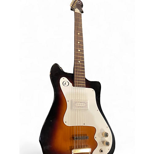 Vintage 1965 Kay K-100 VANGUARD 2 Color Sunburst Solid Body Electric Guitar 2 Color Sunburst