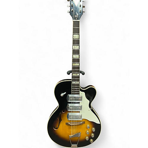 Vintage 1965 Kay swingmaster 2 Tone Sunburst Hollow Body Electric Guitar 2 Tone Sunburst
