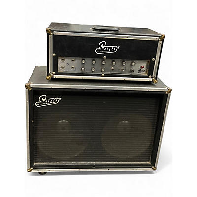 Vintage 1965 Sano Stereo Head/Cab Combo 2x12 Tube Guitar Combo Amp