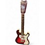 Vintage 1965 Silvertone 1457 Red Sunburst Sparkle Solid Body Electric Guitar Red Sunburst Sparkle