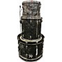 Vintage 1965 Slingerland 3 Piece Modern Jazz Black Diamond Pearl Drum Kit Black Diamond Pearl