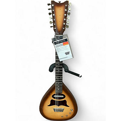 Vintage 1966 Danelectro Coral Bellzouki Sunburst Solid Body Electric Guitar