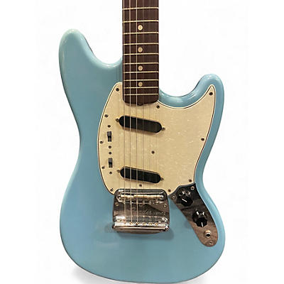 Vintage 1966 Fender 1966 MUSTANG Daphne Blue Solid Body Electric Guitar