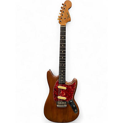 Vintage 1966 Fender Duo Sonic II Natural Solid Body Electric Guitar