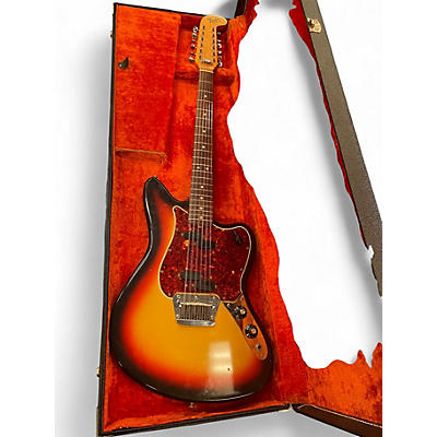 Vintage 1966 Fender Electric XII Sunburst Solid Body Electric Guitar
