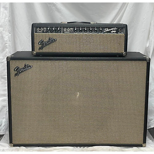 Fender Vintage 1966 Fender Fender 1965 Showman With Matching Tone Ring 15 Cab Tube Guitar Combo Amp