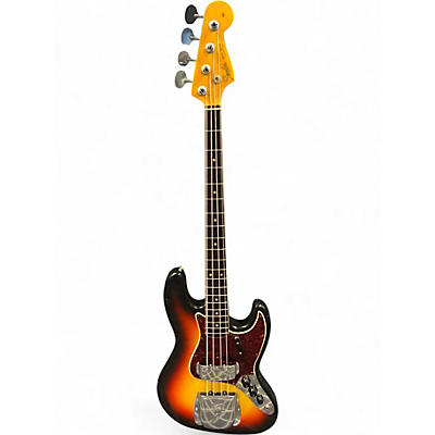 Vintage 1966 Fender JAZZ BASS 2 Tone Sunburst Electric Bass Guitar