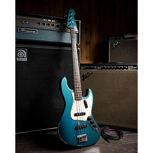 Fender Vintage 1966 Fender JAZZ BASS Lake Placid Blue Electric Bass Guitar Lake Placid Blue