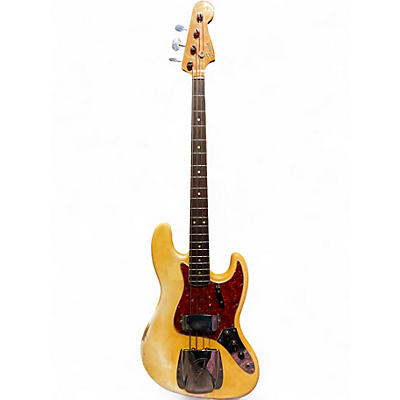 Vintage 1966 Fender Jazz Bass Olympic White Electric Bass Guitar