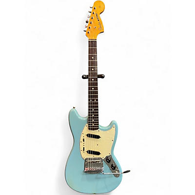 Vintage 1966 Fender Mustang Daphne Blue Solid Body Electric Guitar