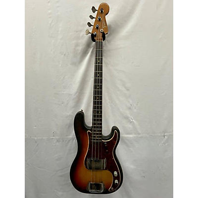 Fender Vintage 1966 Fender Precision Bass Sunburst Electric Bass Guitar