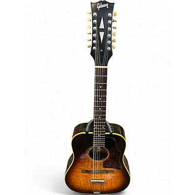 Vintage 1966 Gibson B-45-12 Sunburst 12 String Acoustic Guitar