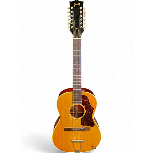 Vintage 1966 Gibson B25-12N Natural 12 String Acoustic Guitar Natural